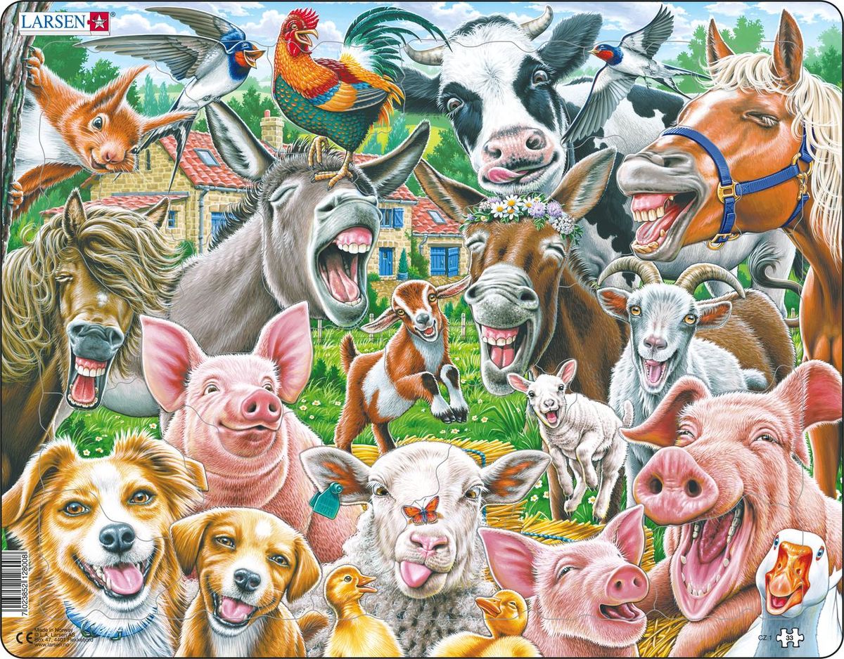 Larsen Kehyspalapeli Happy farm 33 palaa