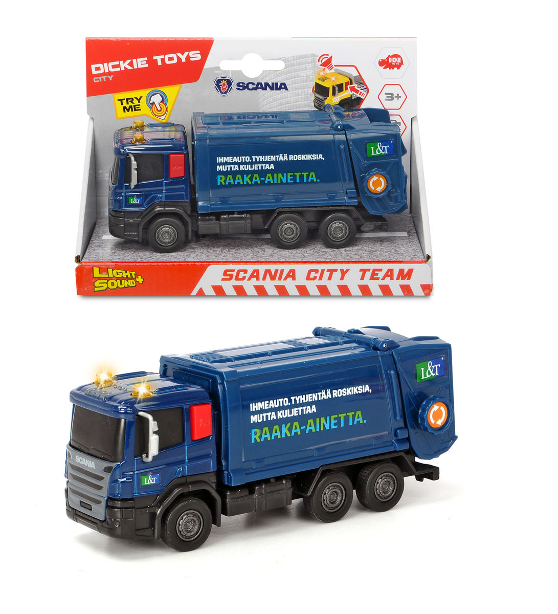 Dickie Toys L&T Roska-auto pieni
