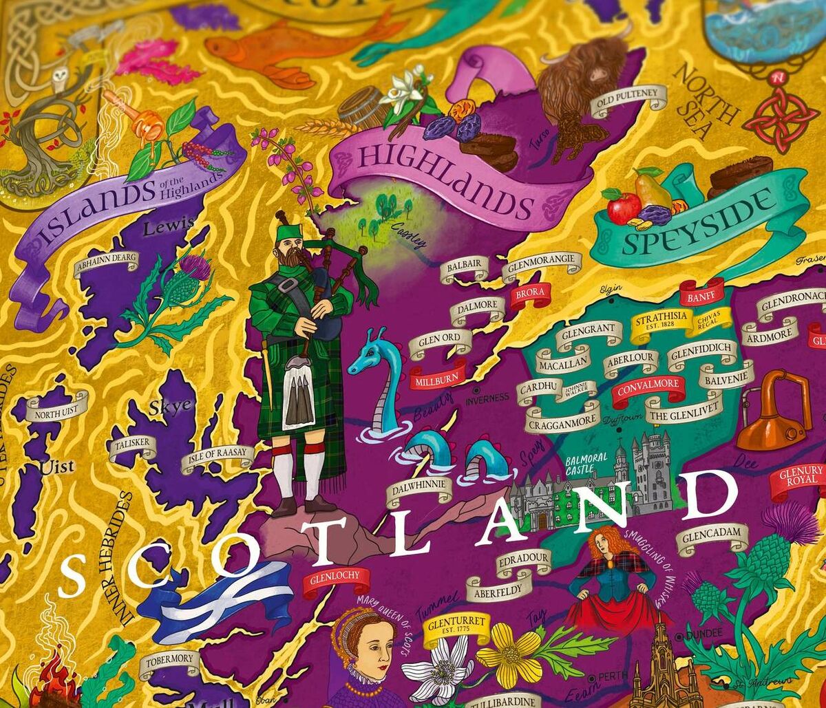 Water & Wines Scotland, Whisky Puzzle 1000 Palan Palapeli