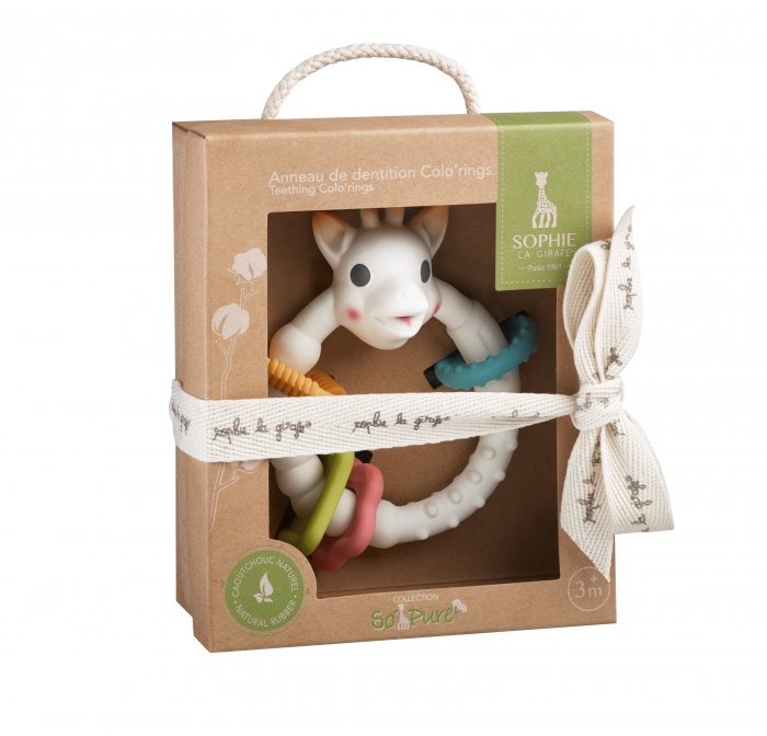 Sophie La Girafe So Pure Color Rings purulelu