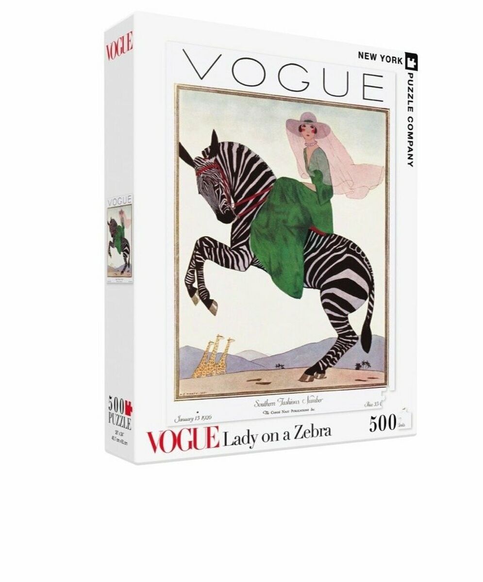 New York Puzzle Company 1000 Palan Palapeli Lady On A Zebra