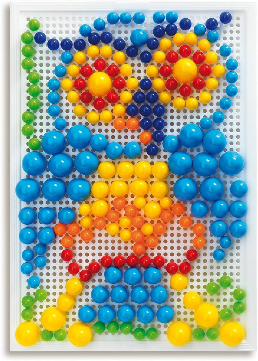 Quercetti FantaColor Portable 280 Nuppihelmeä Salkussa