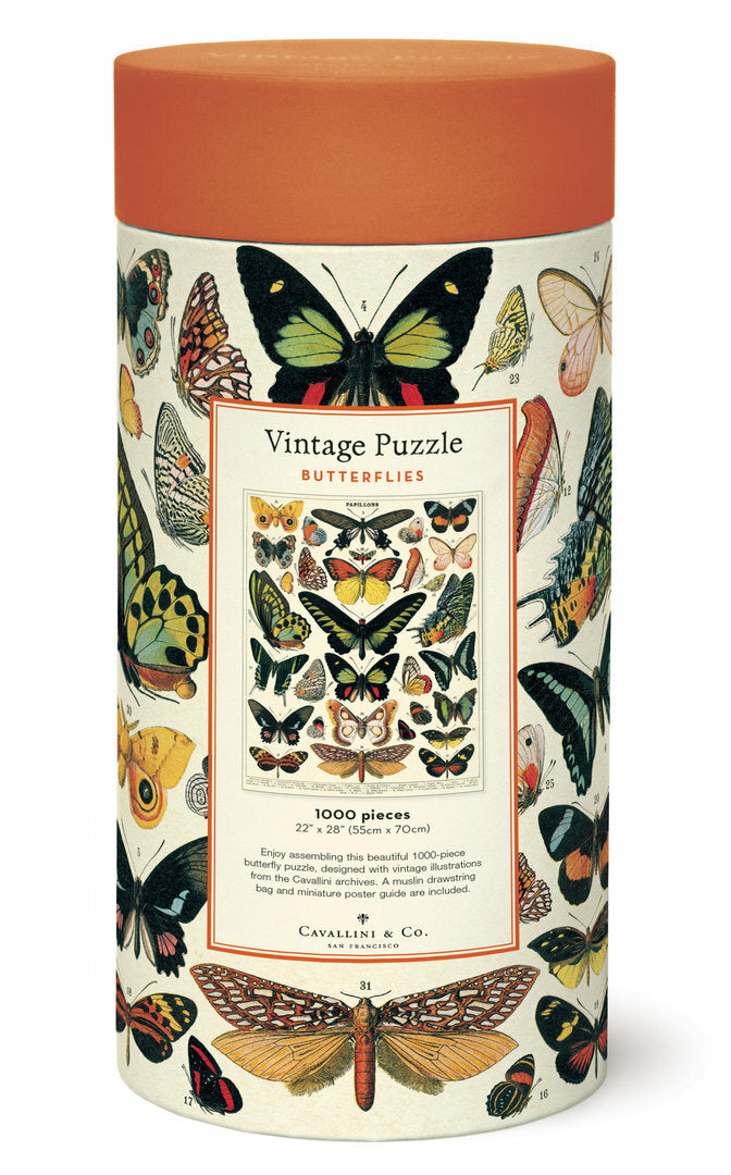 Cavallini & Co. Vintage Puzzle 1000 palaa Butterflies