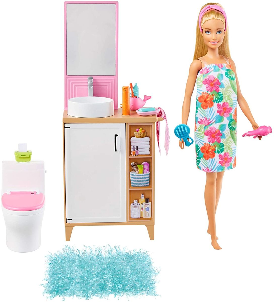 Barbie Huone ja Nukke Kylpyhuone