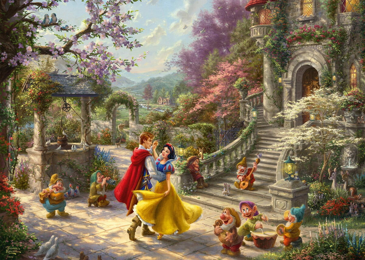 Schmidt Thomas Kinkade 1000 Palan Palapeli Disney, Lumikin ja Prinssin Tanssi