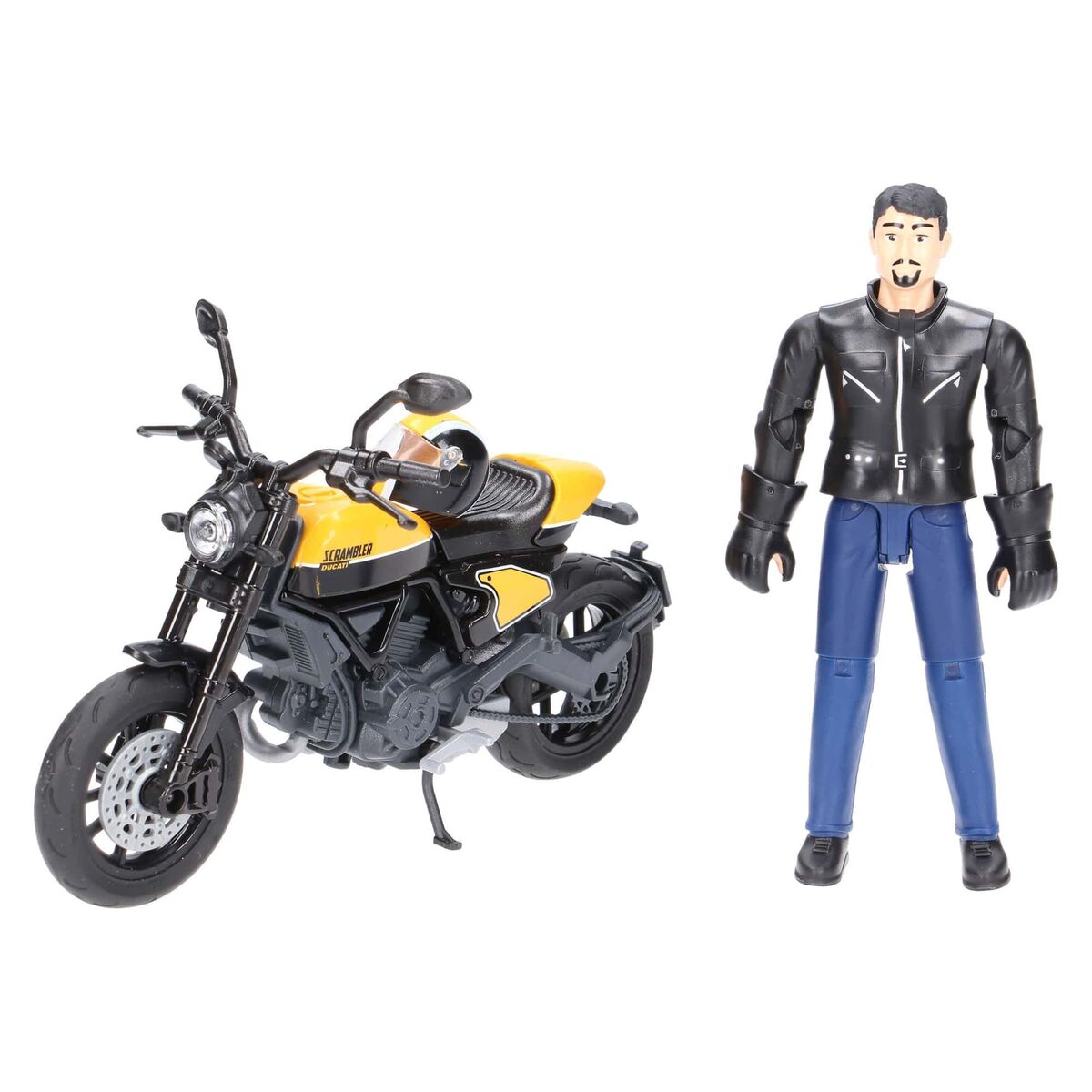 Bruder Moottoripyörä Scrambler Ducati ja kuljettaja