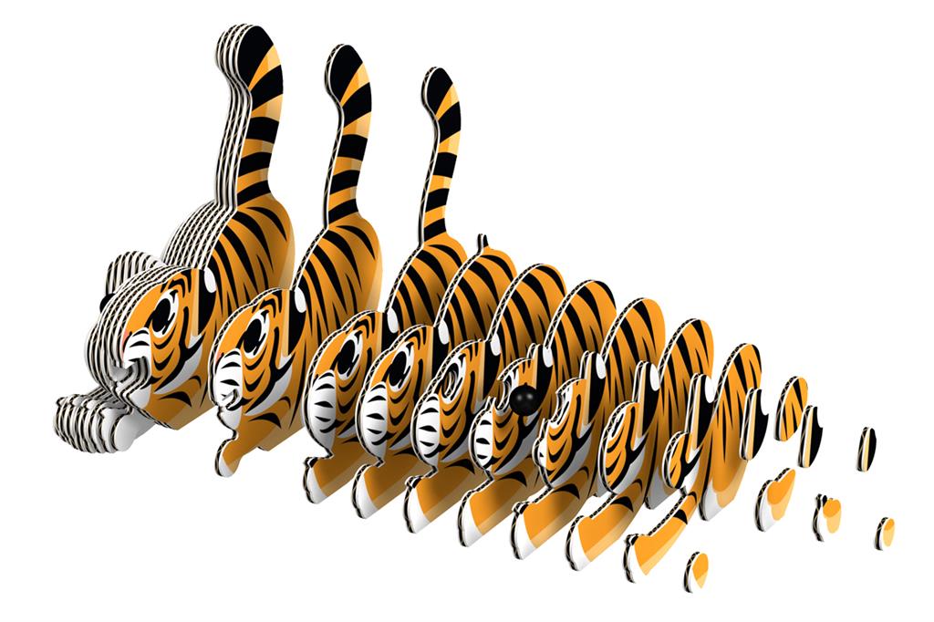 EUGY 3D koottava Tiikeri