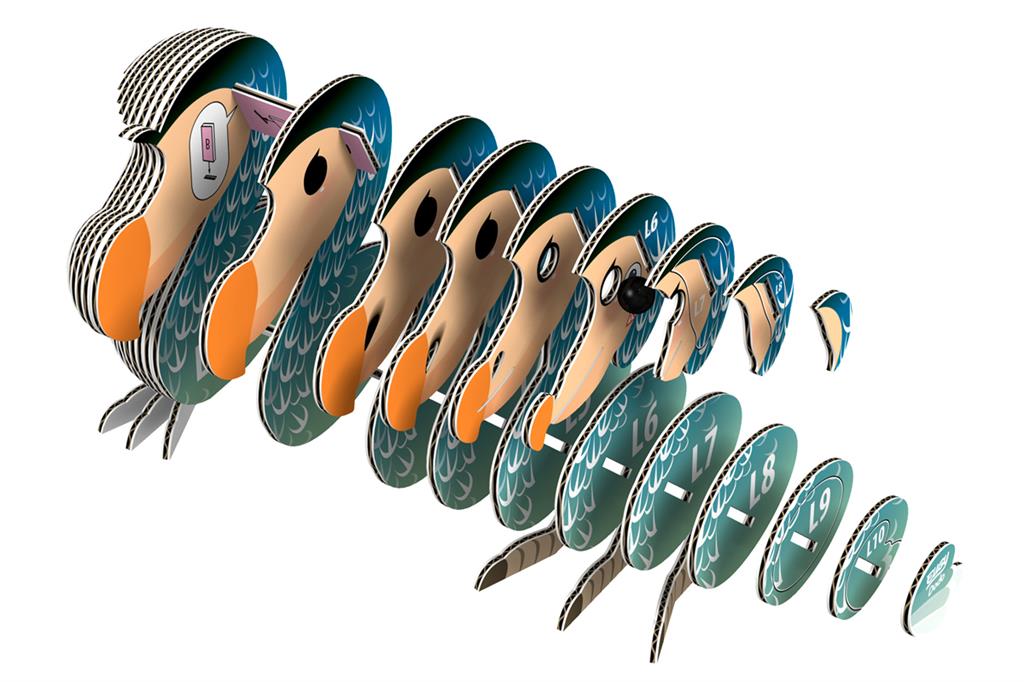 EUGY 3D koottava Dodo