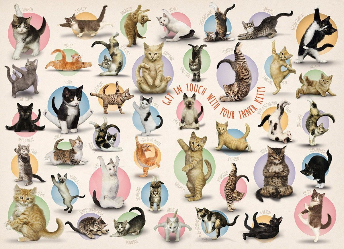 Eurographics 500 Palan Palapeli Yoga Kittens