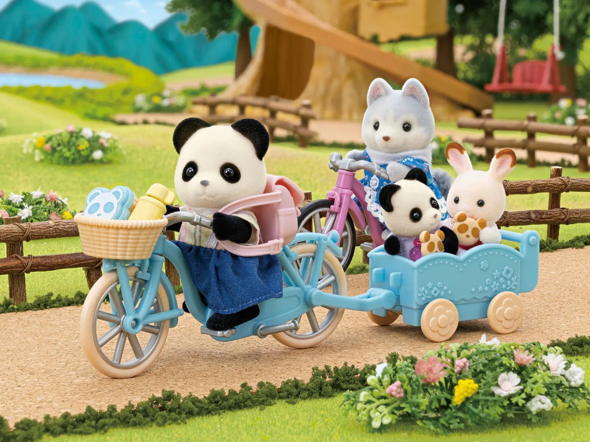 Sylvanian Families Pandatyttö Pyörä ja Rullaluistinsetti