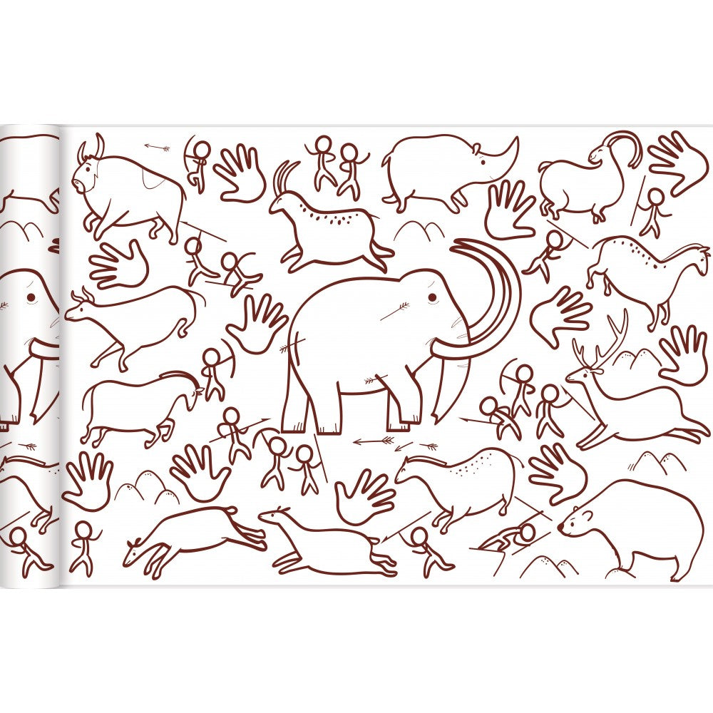 Graffy Roll Väritysrulla Esihistorialliset Maalaukset