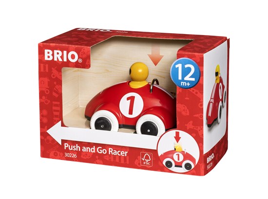 Brio Push&Go Kilpa-auto Punainen