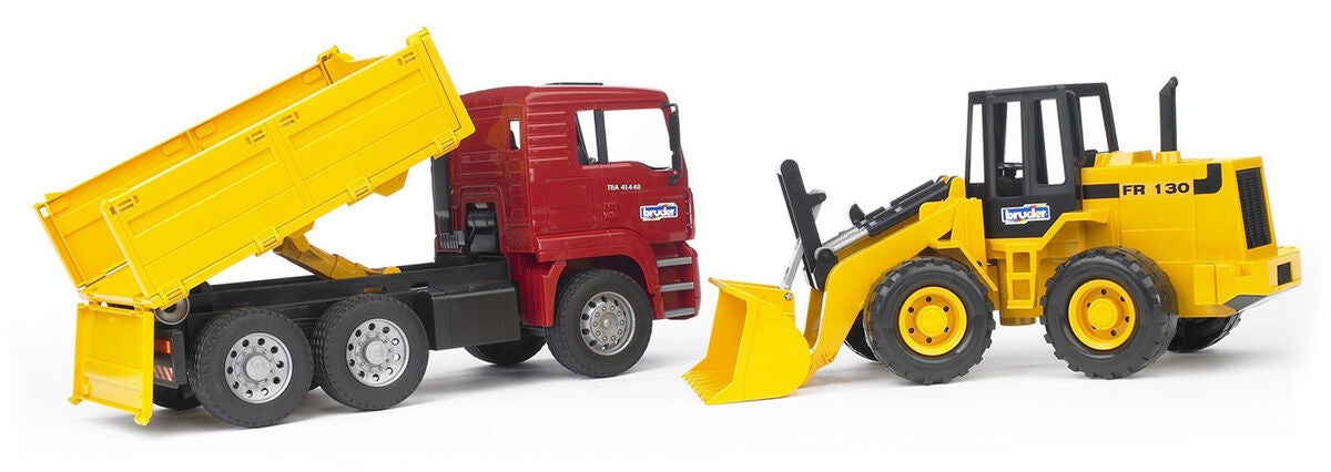 Bruder MAN Kuorma-auto ja Pyöräkuormaaja