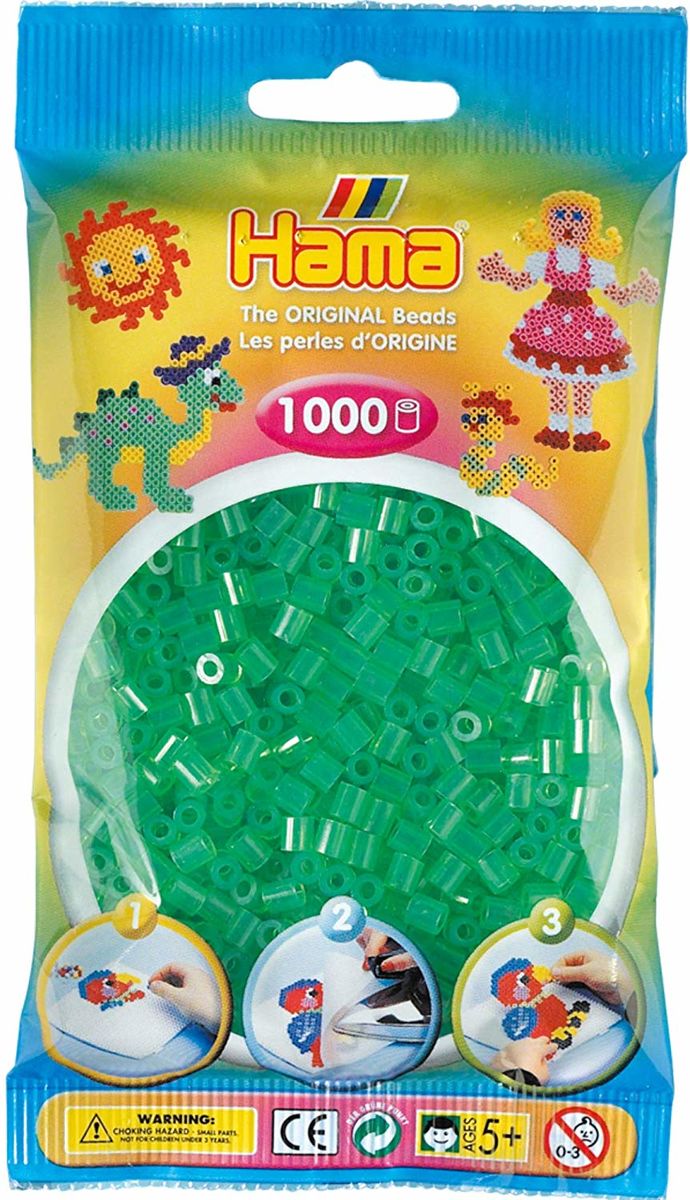 Hama Helmet Midi 1000 kpl Kuultava Vihreä