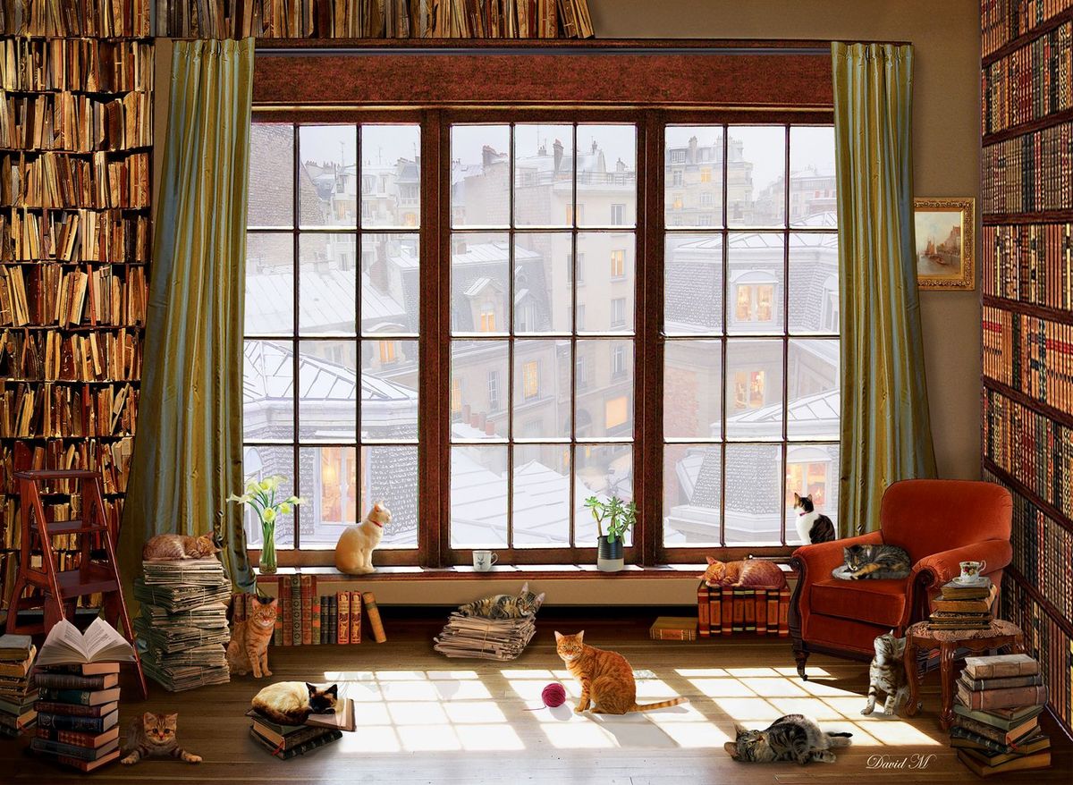 Anatolian 1000 Palan Palapeli Window Cats