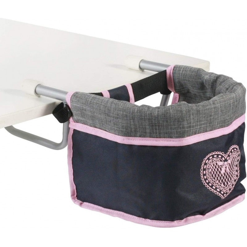 Bayer Chic Nuken Syöttötuoli Pöytään Kiinnitettävä Pinkki/Harmaa