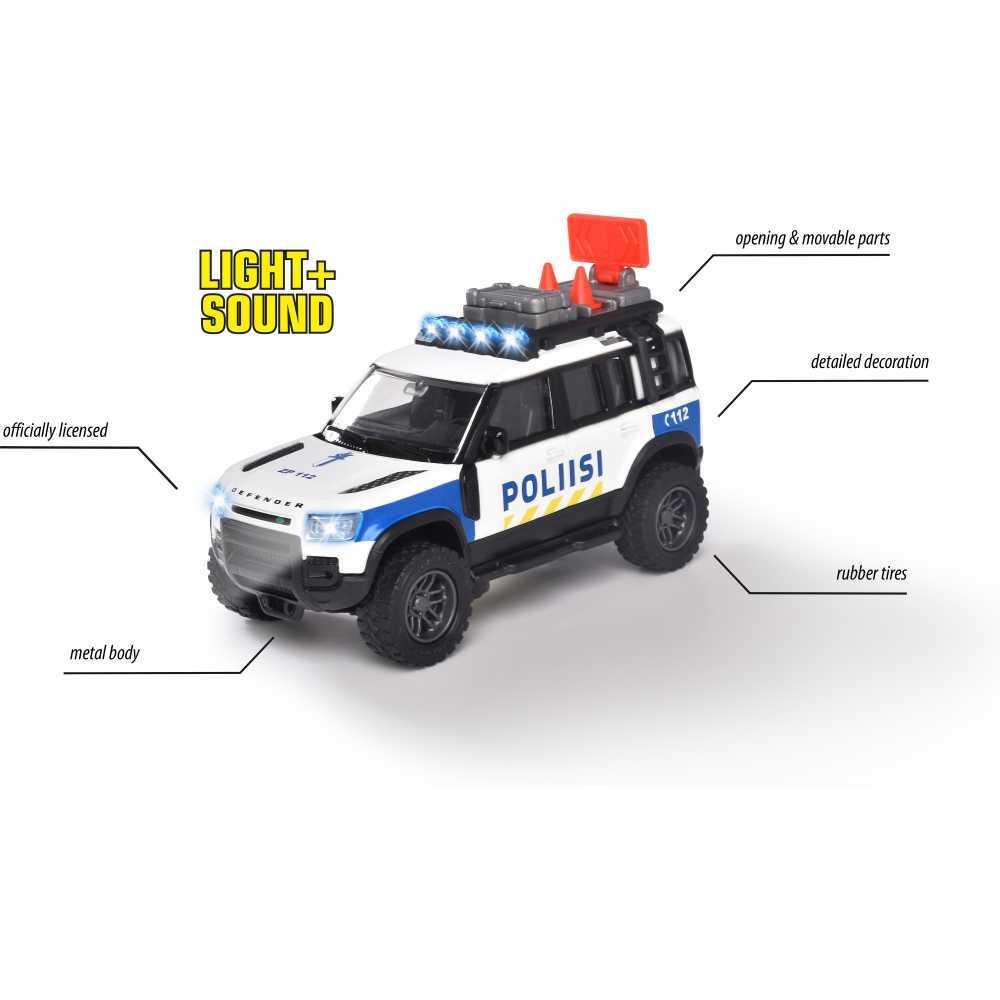 Simba Dickie Metallinen Poliisiauto Valoilla ja Äänillä