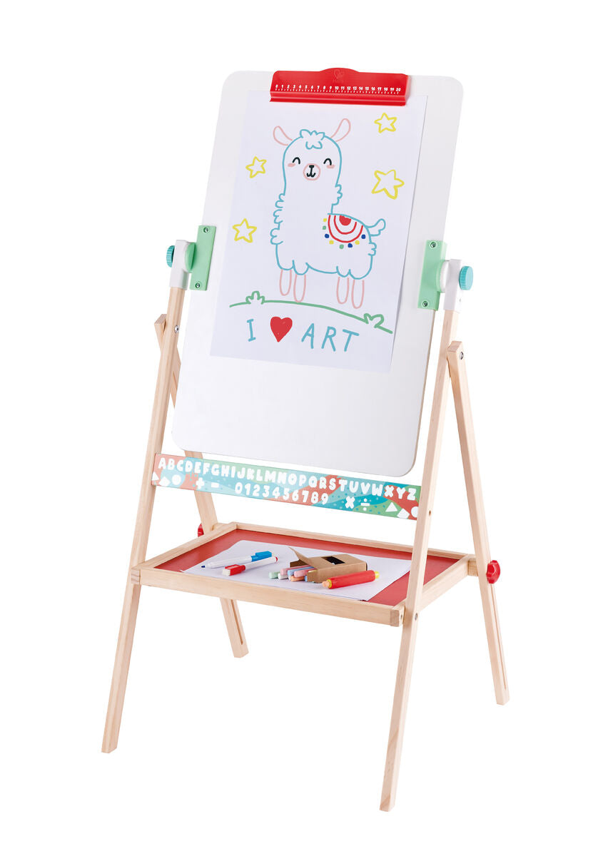 Hape Käännettävä Piirustusteline Tarvikkeilla