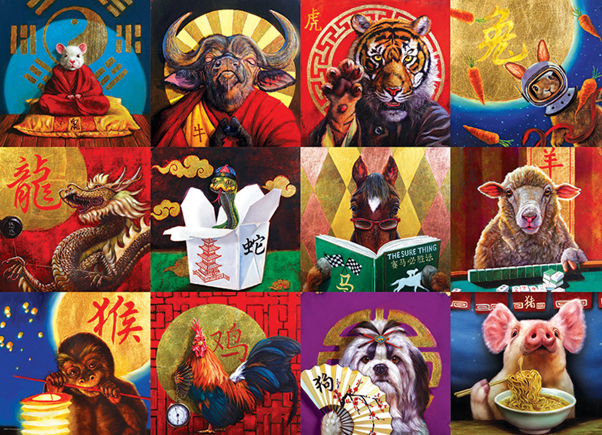 Eurographics Puzzle 1000 Palan Palapeli Chinese Calendar
