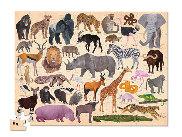 Puzzle Wild Animals 100 palaa