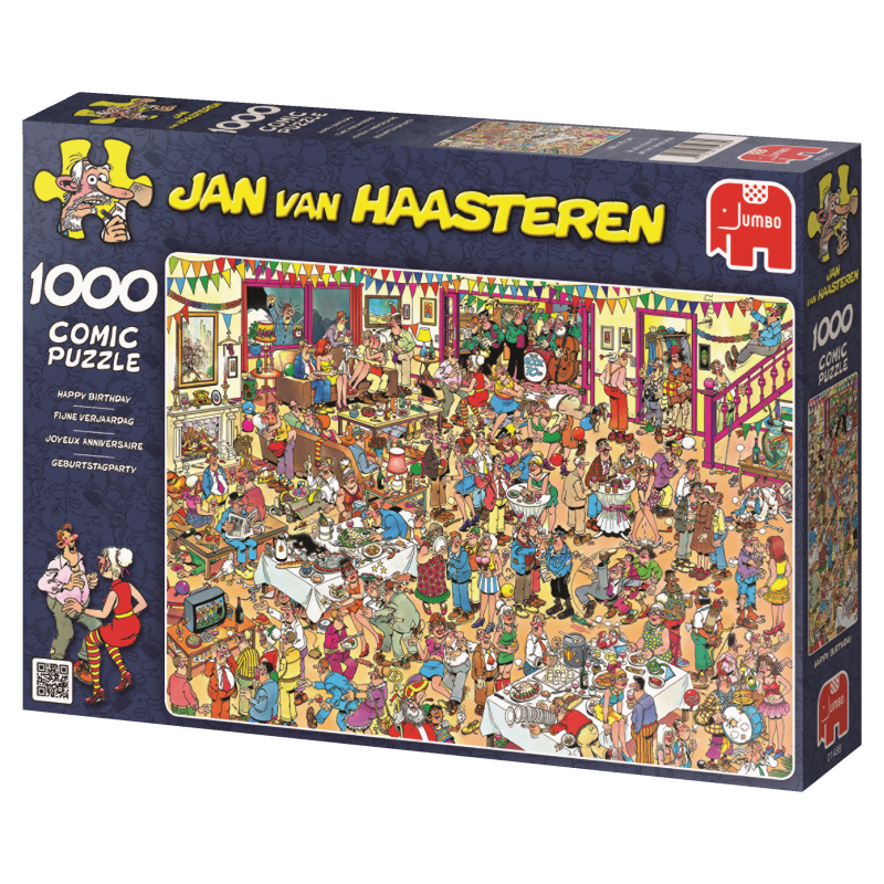 Jan van Haasteren Happy Birthday 1000 palaa