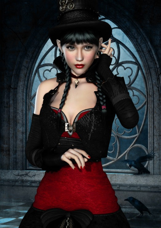 Grafika 1000 Palan Palapeli Gothic Woman