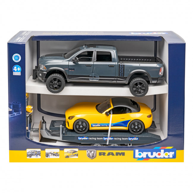 Bruder RAM 2500 Power Wagon ja Bruder Roadster Racing team ajoneuvo