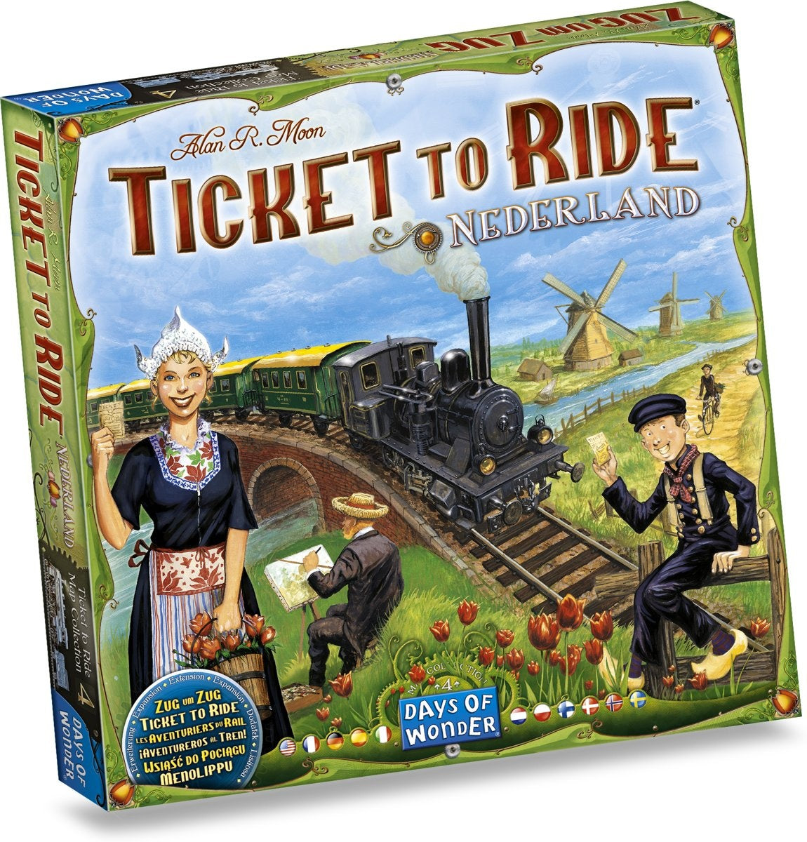 Menolippu Alankomaat Lisäosa Ticket to Ride peliin