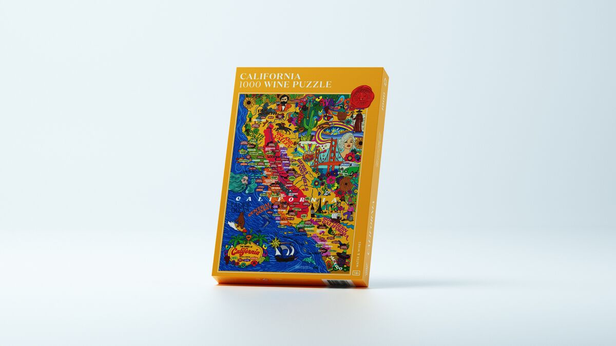 Water & Wines California, Wine Puzzle 1000 Palan Palapeli