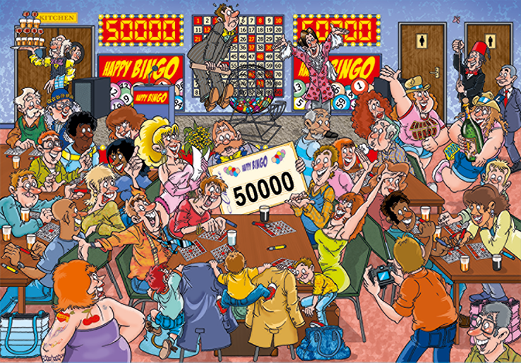 Wasgij Mystery 1000 palan palapeli Bingo Blunder