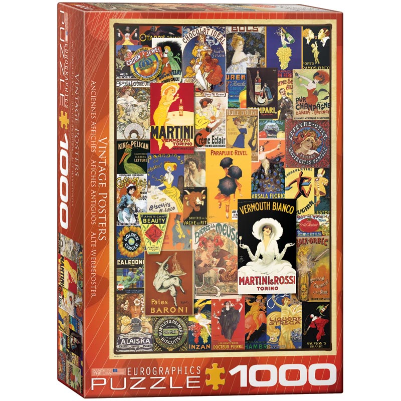 Eurographics 1000 Palan Palapeli Vintage Posters
