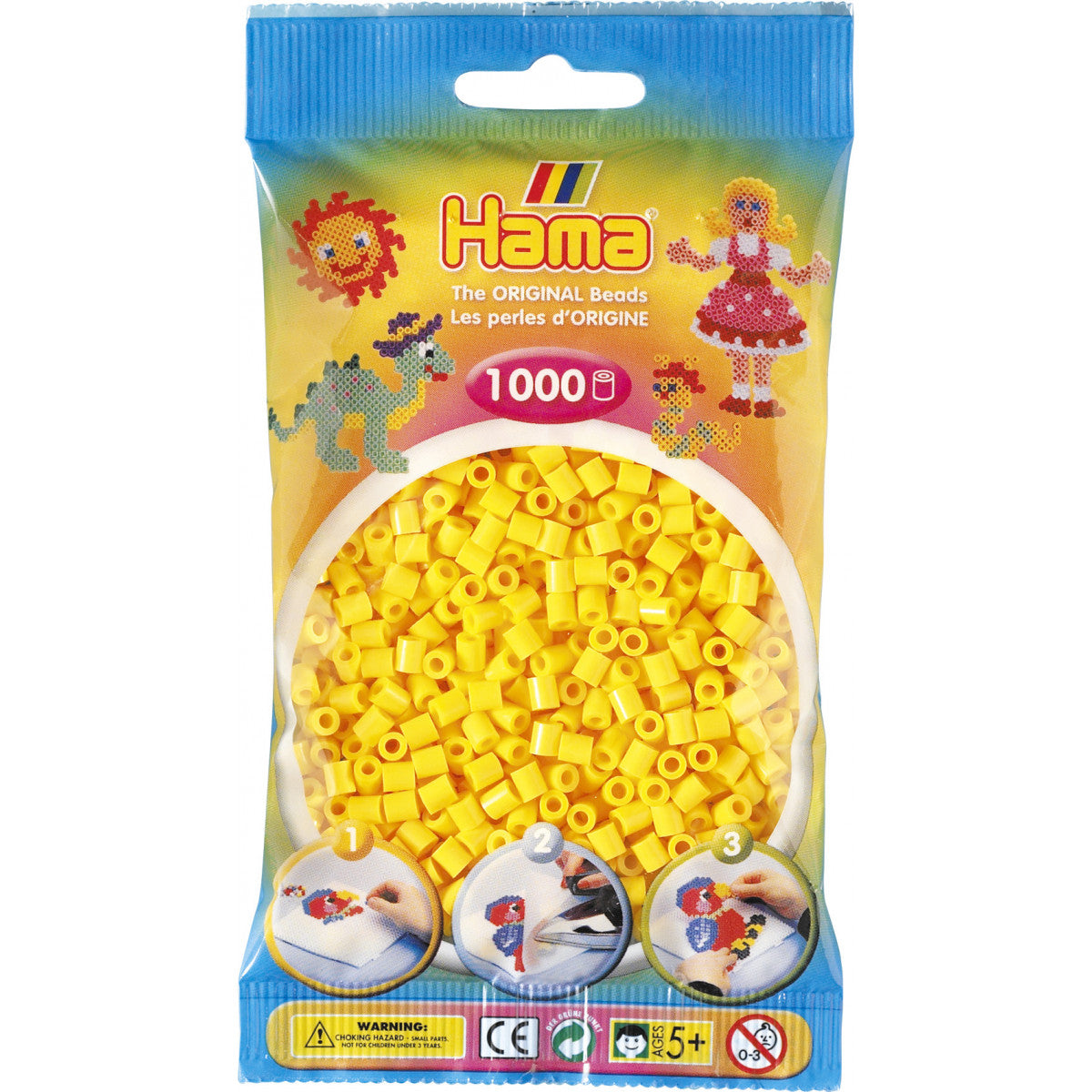 Hama Helmet Midi 1000 kpl Keltaiset