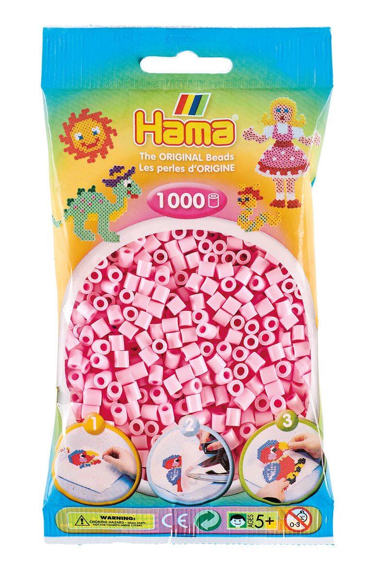 Hama Helmet Midi 1000 kpl Roosa Pastelli