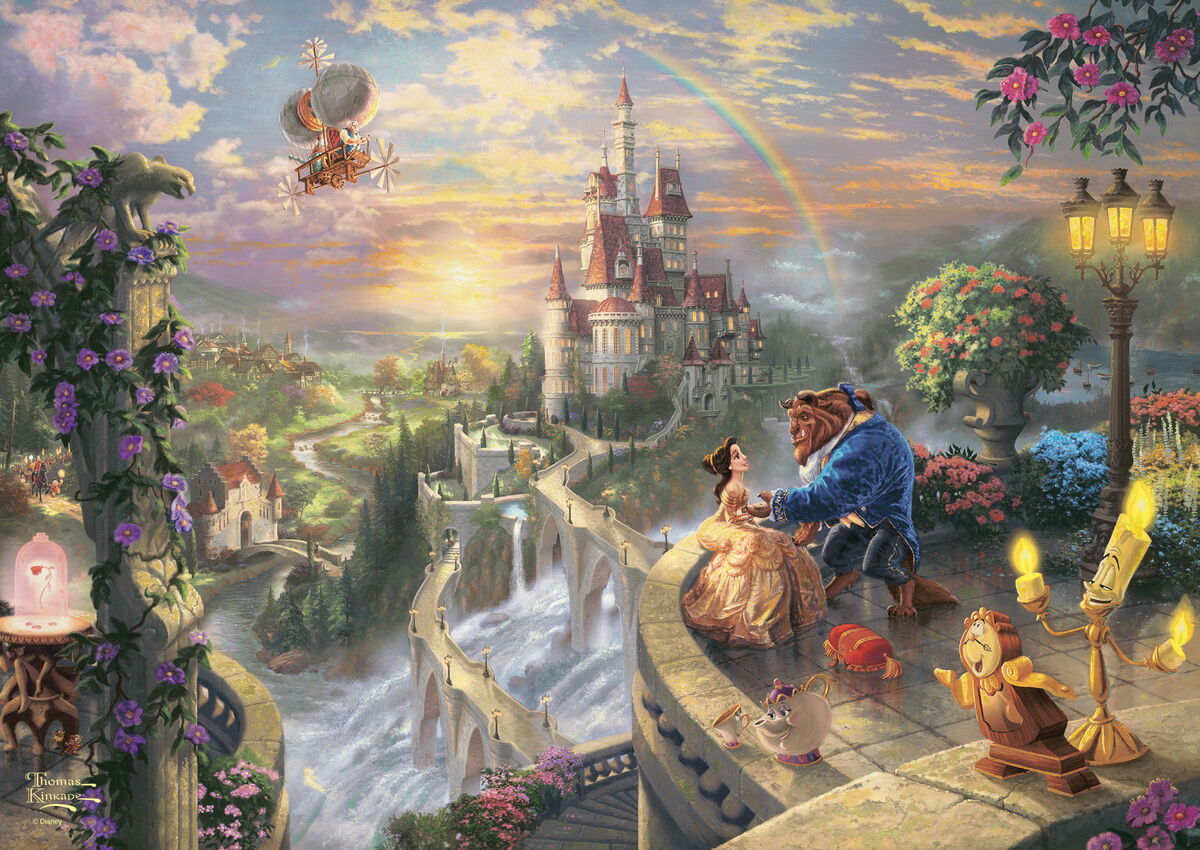Schmidt Thomas Kinkade 500 Palan Palapeli Kaunotar ja Hirviö