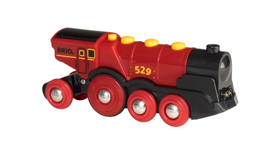 Brio 33592 Iso Punainen Veturi (Paristokäyttöinen)
