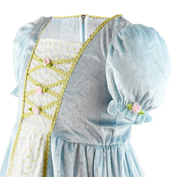 Prinsessamekko Vaaleansininen 110-116cm (4-6v)