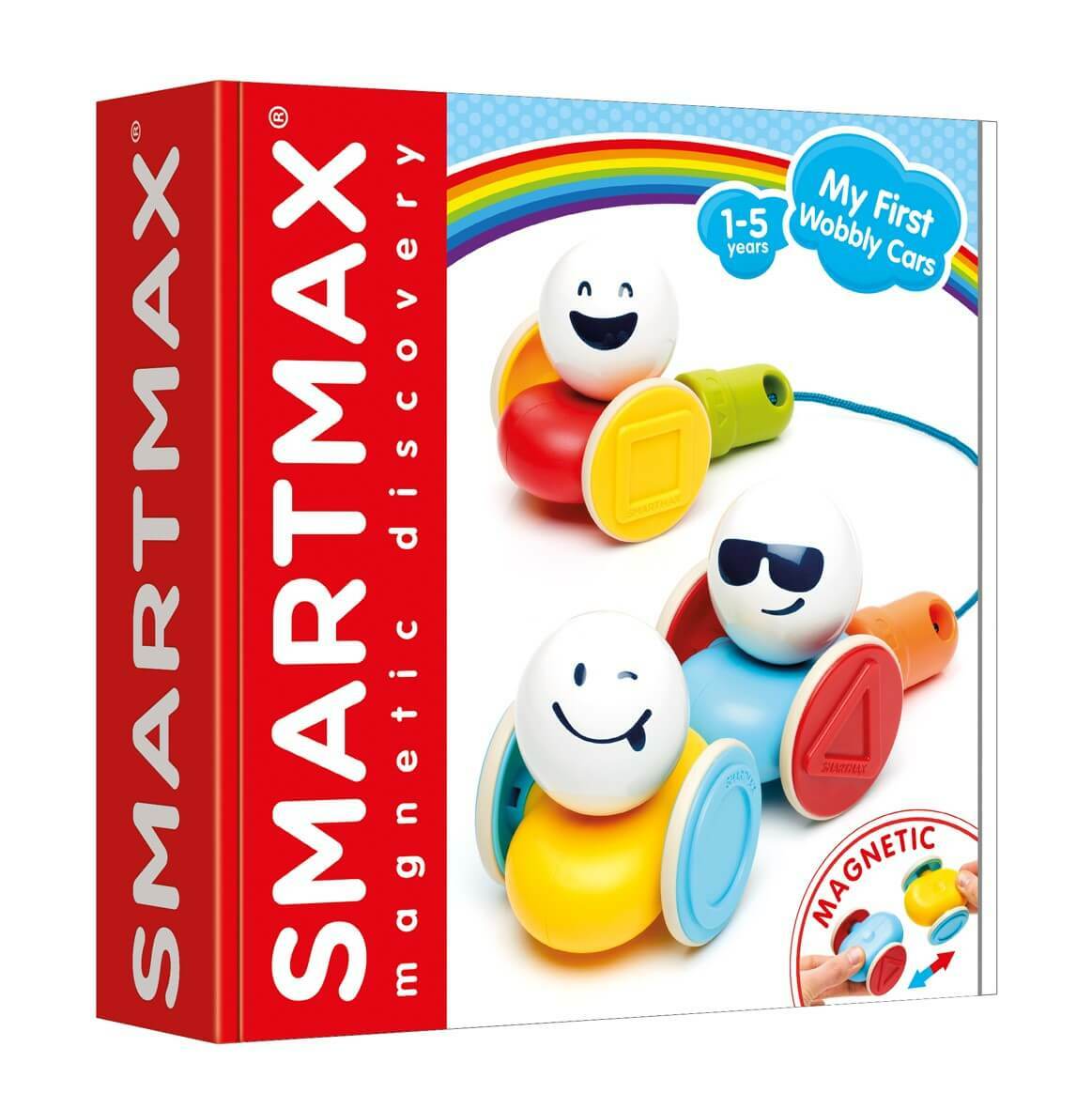 SmartMax Wobbly Cars Magneettinen Vetolelu