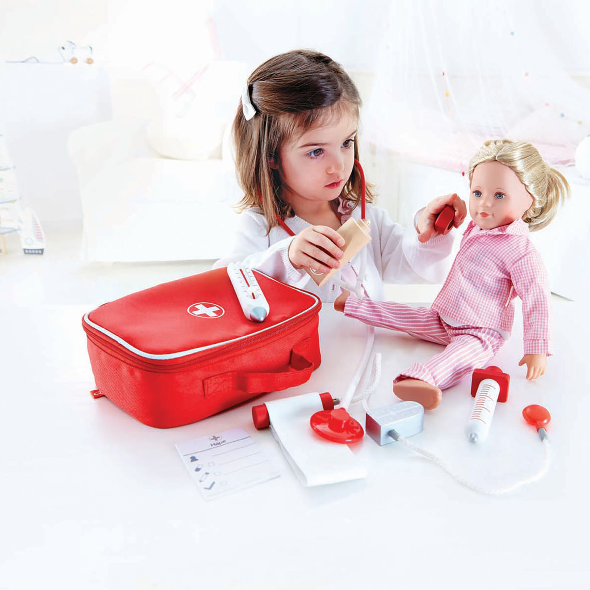 Hape Puiset Lääkäritarvikkeet Laukussa