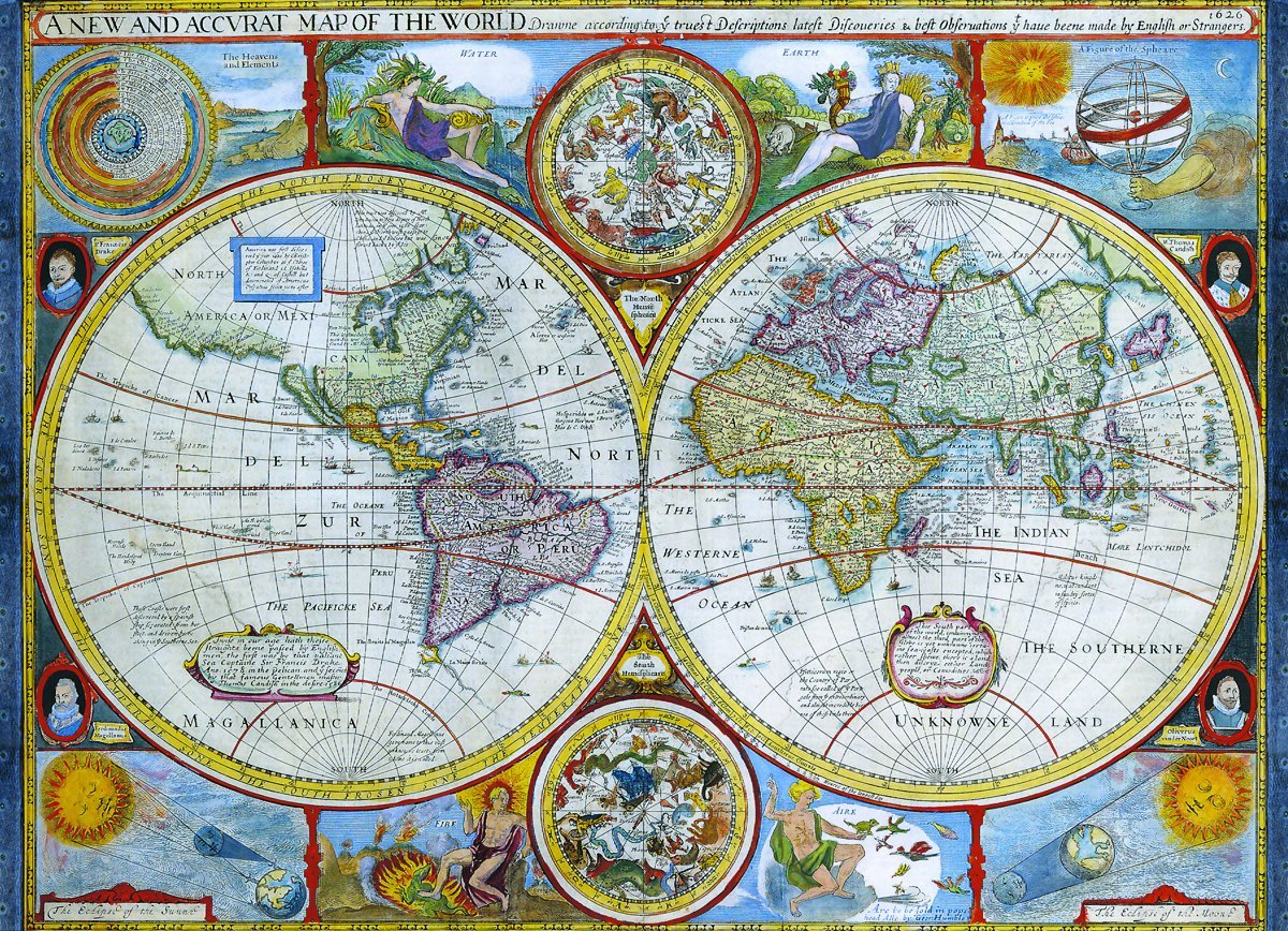 Eurographics Puzzle 1000 Palan Palapeli Antique World