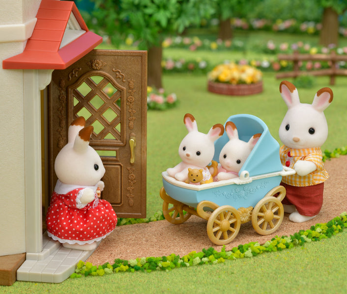 Sylvanian Families Suklaapupu Kaksoset sekä Rattaat