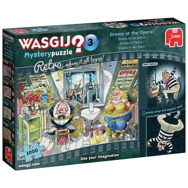 Wasgij Mystery 1000 palan palapeli Drama at the Opera