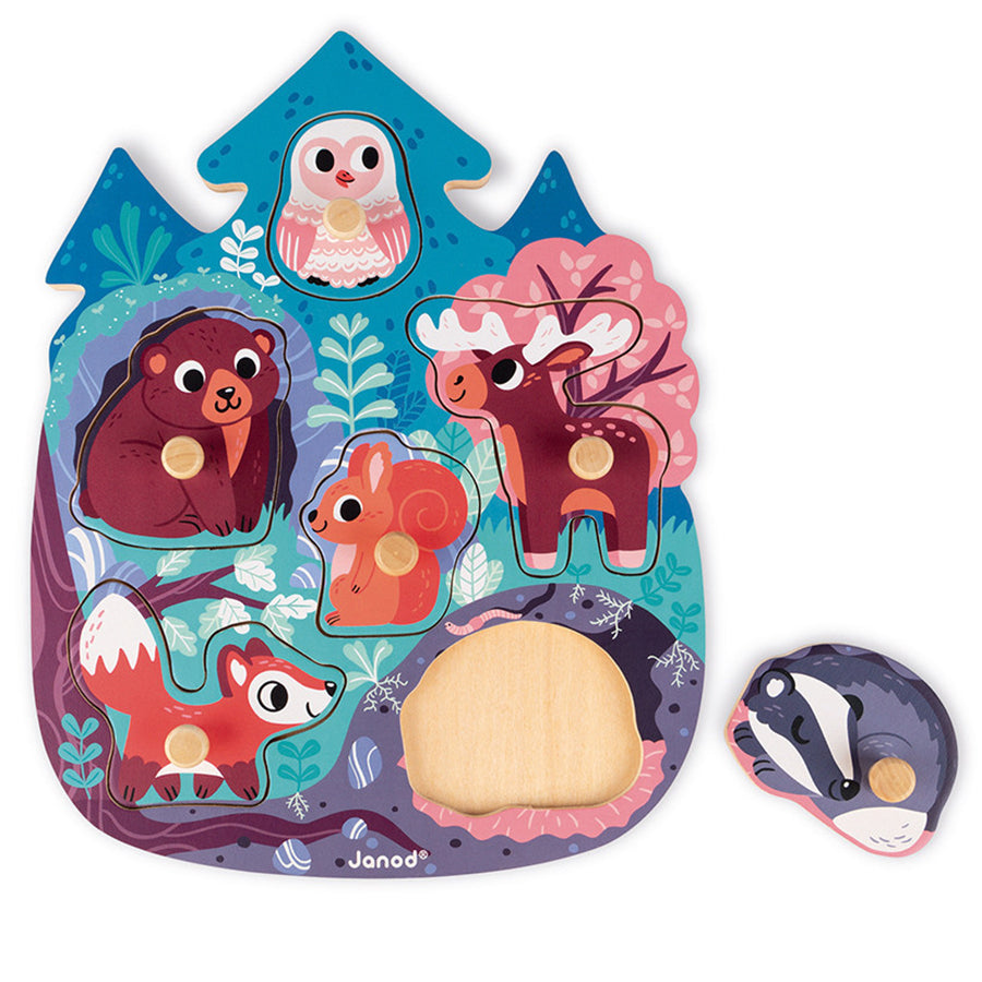 Janod Iloinen Metsä Nuppipalapeli