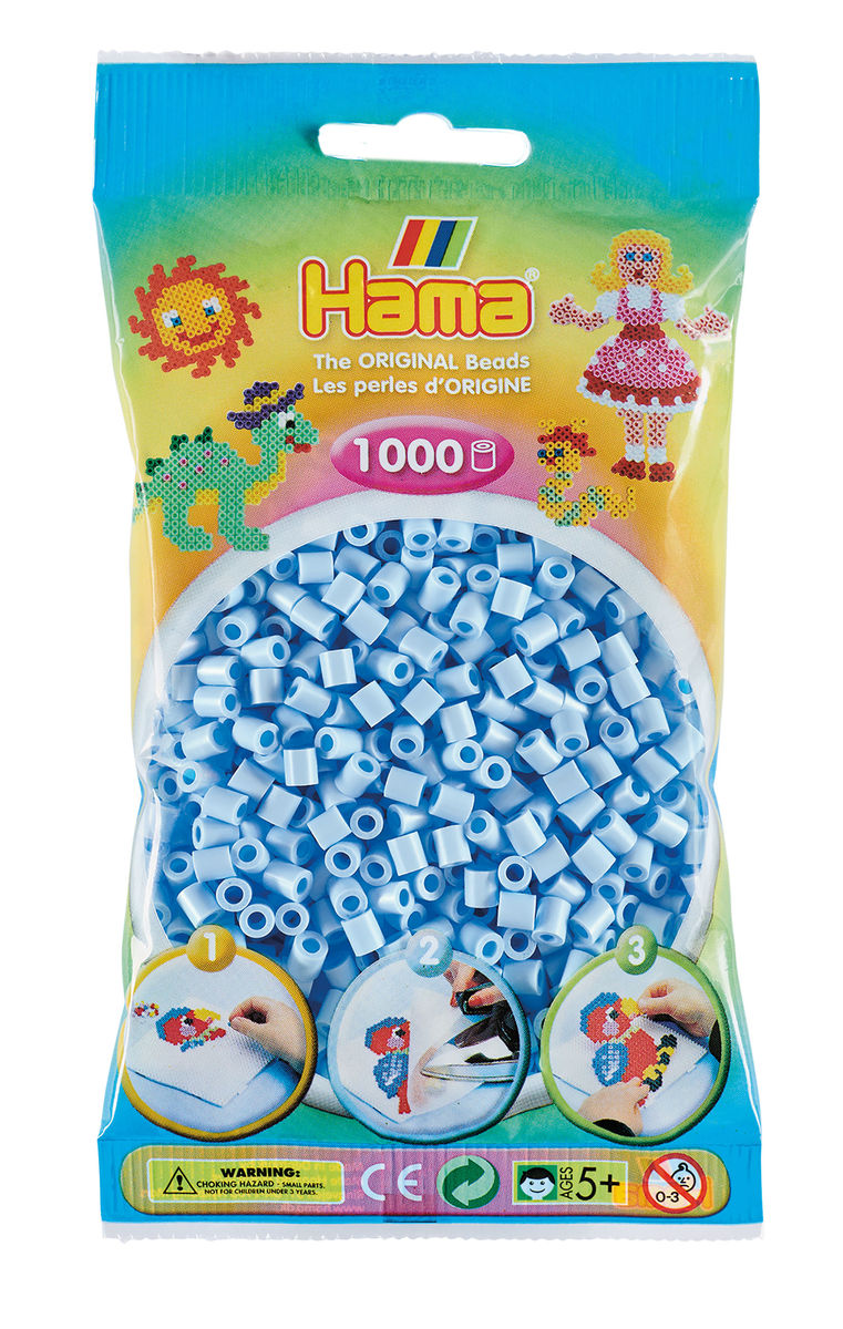 Hama Helmet Midi 1000 kpl Jäänsininen pastelli
