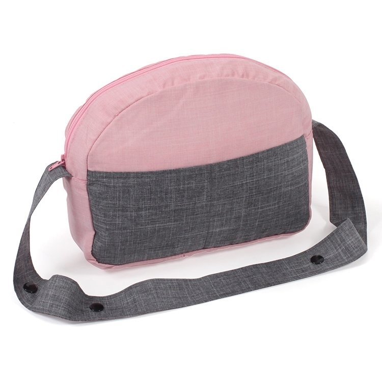 Hoitolaukku Nukenvaunuihin Pinkki-harmaa