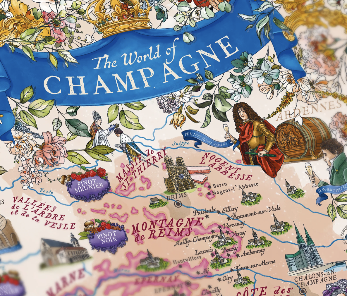 Water & Wines The World Of Champagne, Puzzle 1000 Palan Palapeli
