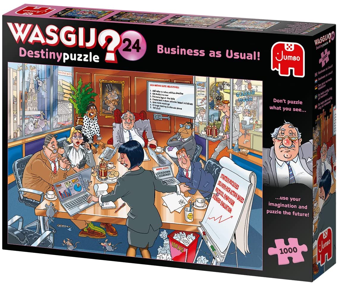 Wasgij Retro Destiny nro 24, 1000 Palan Palapeli Business as Usual!