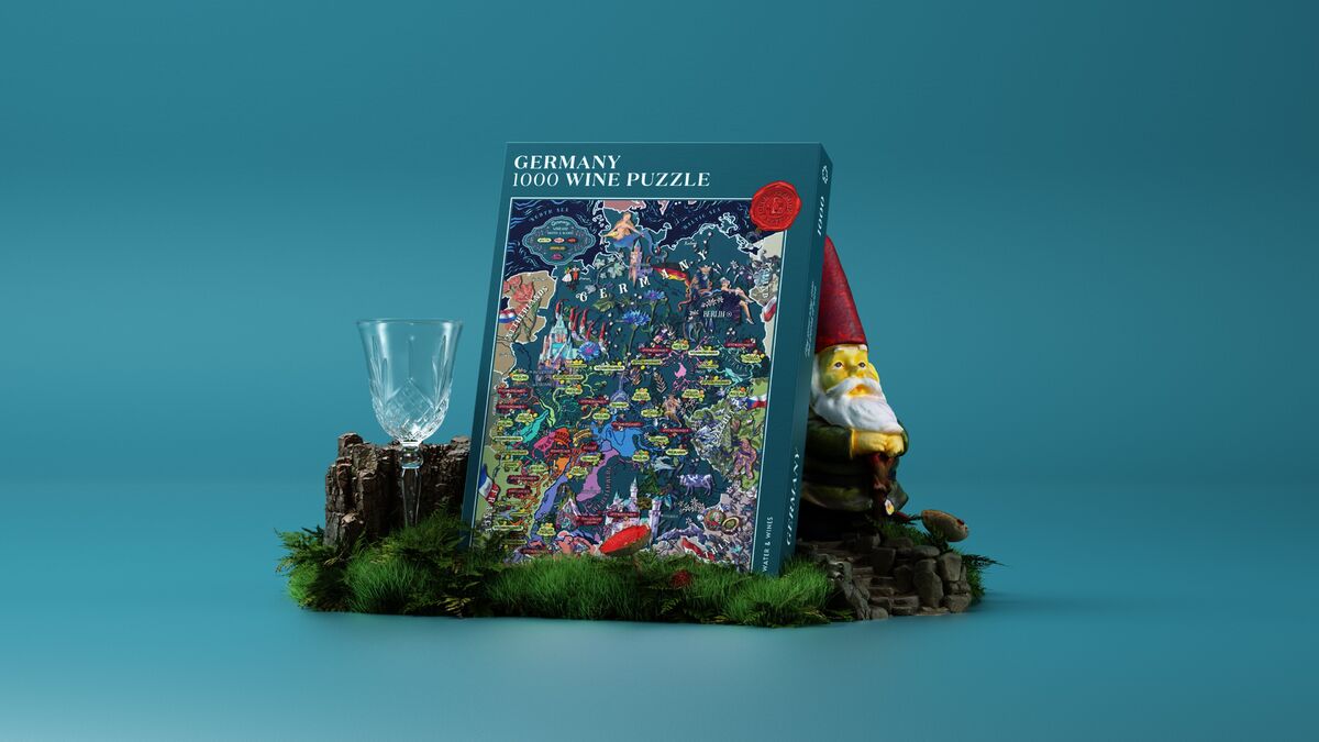 Water & Wines Germany, Wine Puzzle 1000 Palan Palapeli