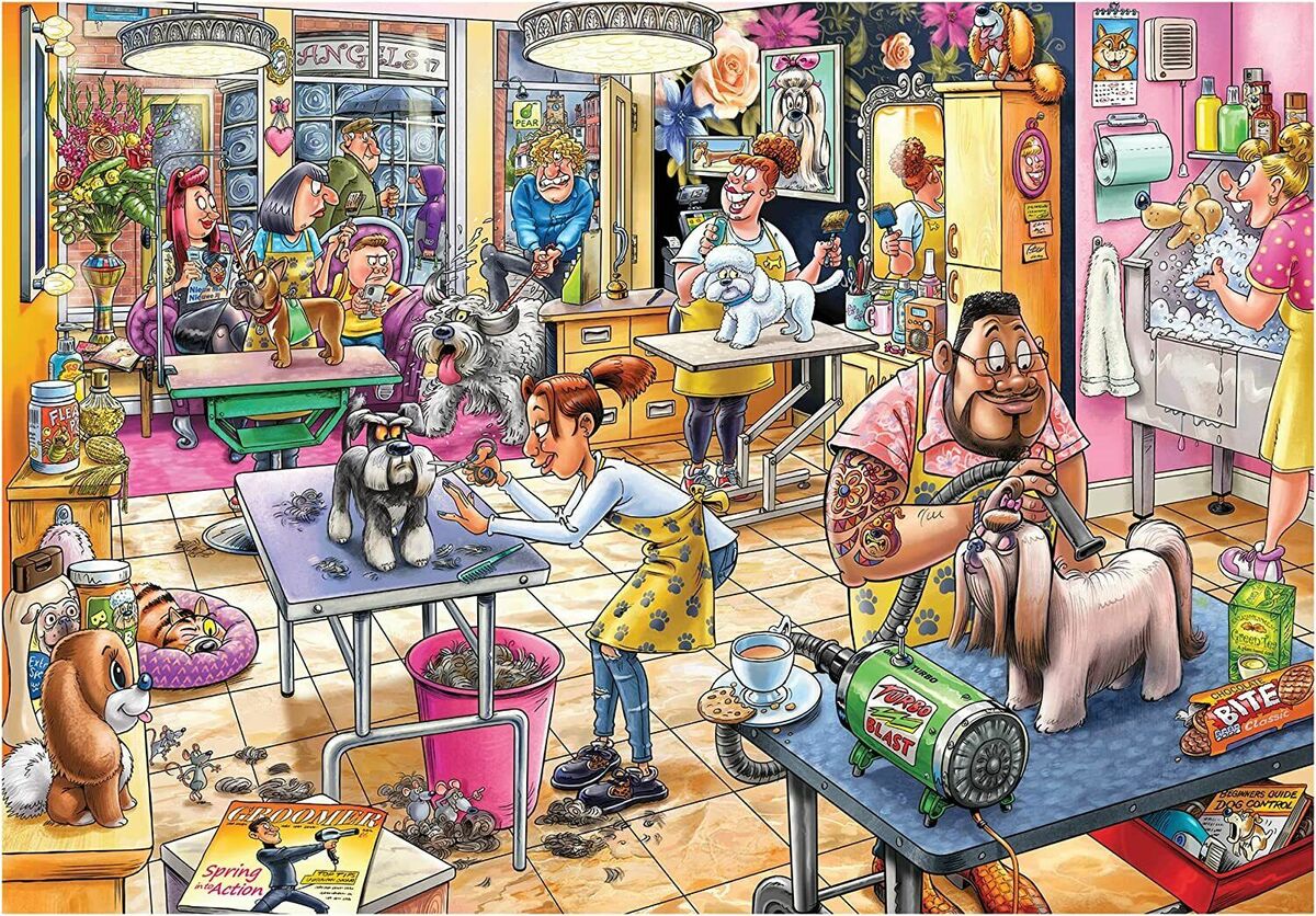 Wasgij Mystery 1000 Palan Palapeli Nro 23 Pooch Parlou