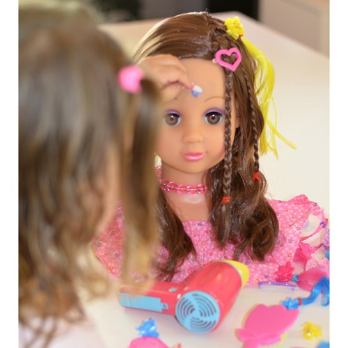 Happy Friend Meikki- ja Kampauspää Tumma