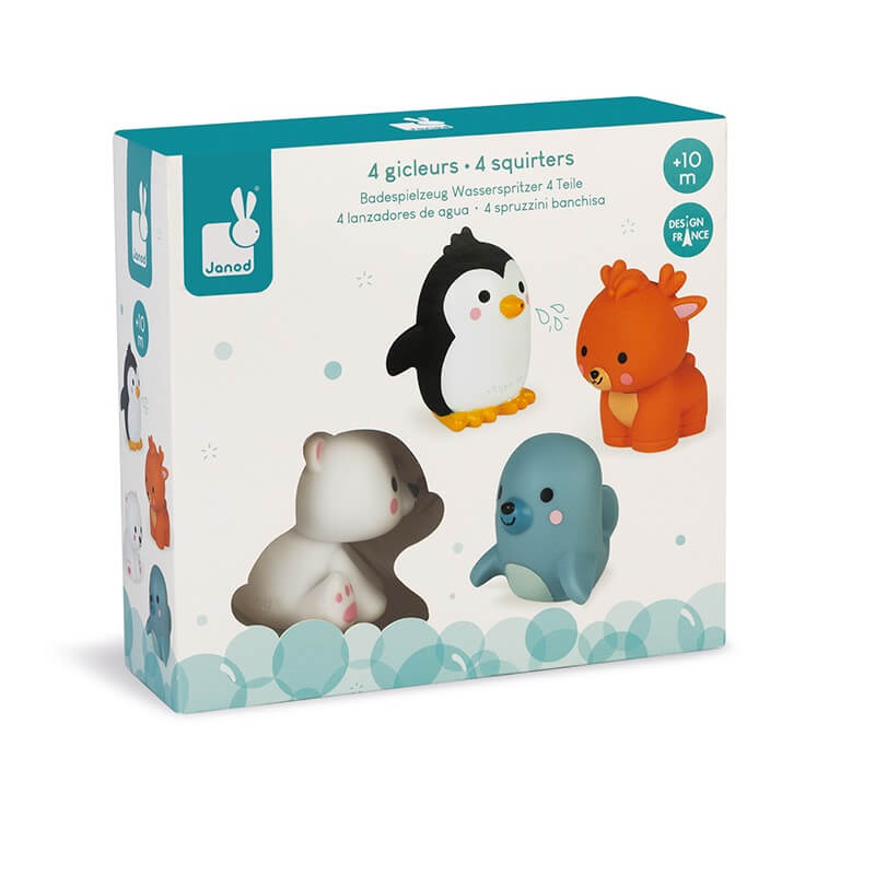 Janod Kylpykaverit 4 Eläinhahmoa